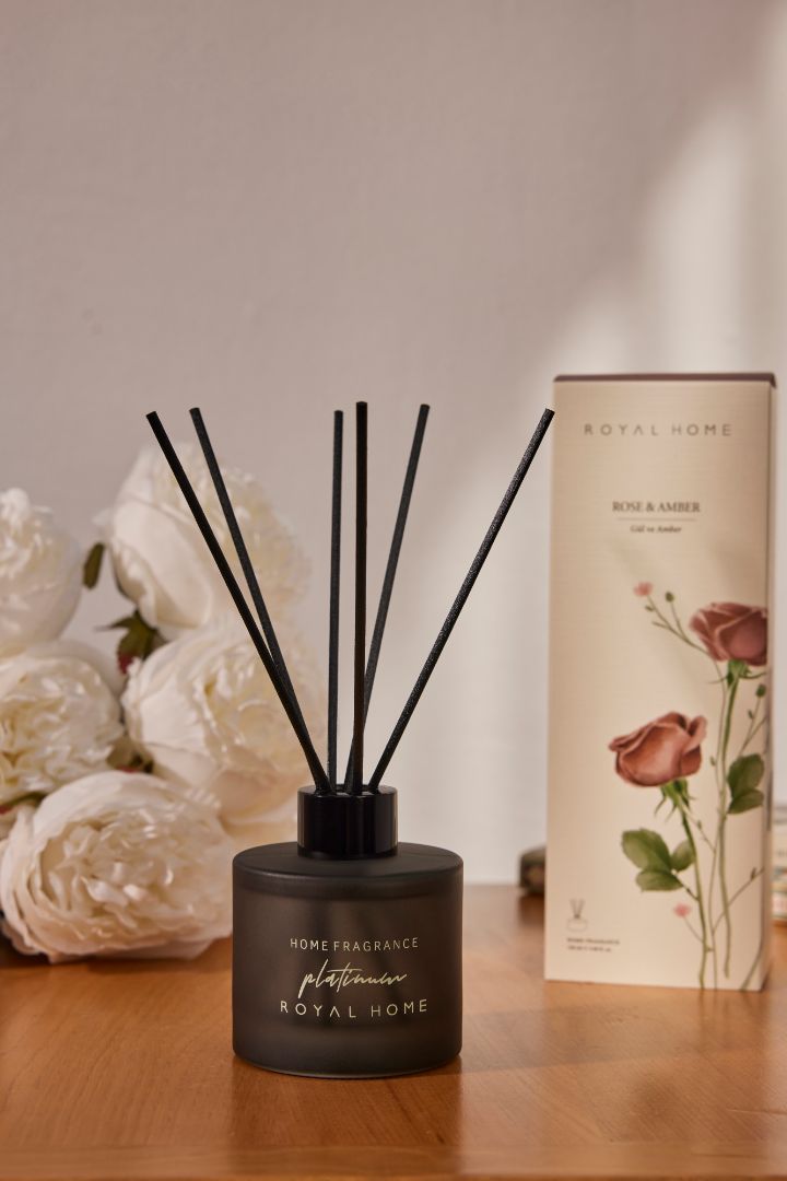 Rose & Amber 120 ML Bamboo Stick Reed Diffuser